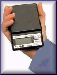 Mini digital scales that are accurate, affordable and small enough to fit in your shirt pocket!