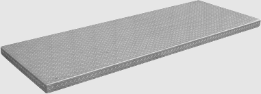 Aluminum flat platform with no sides